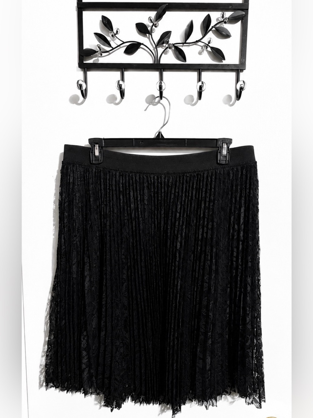 Lane Bryant Black Lace Pleated Skirt – Size 18/20 – NWT